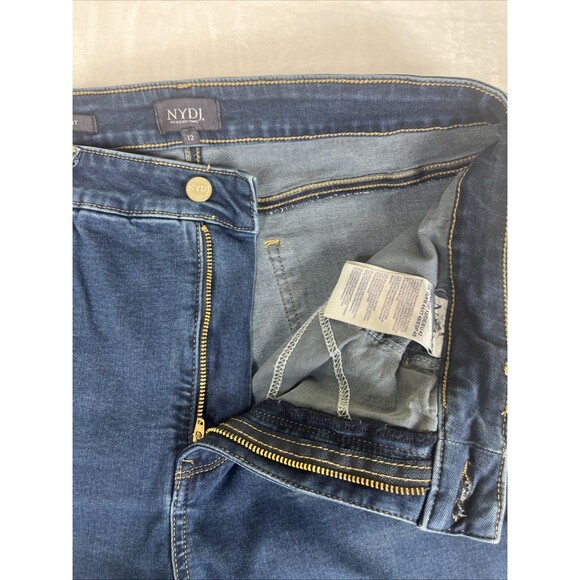 NYDJ Not Your Daughters Jeans Slim Bootcut LiftxTuck Blue Size 12 - Picture 4 of 10